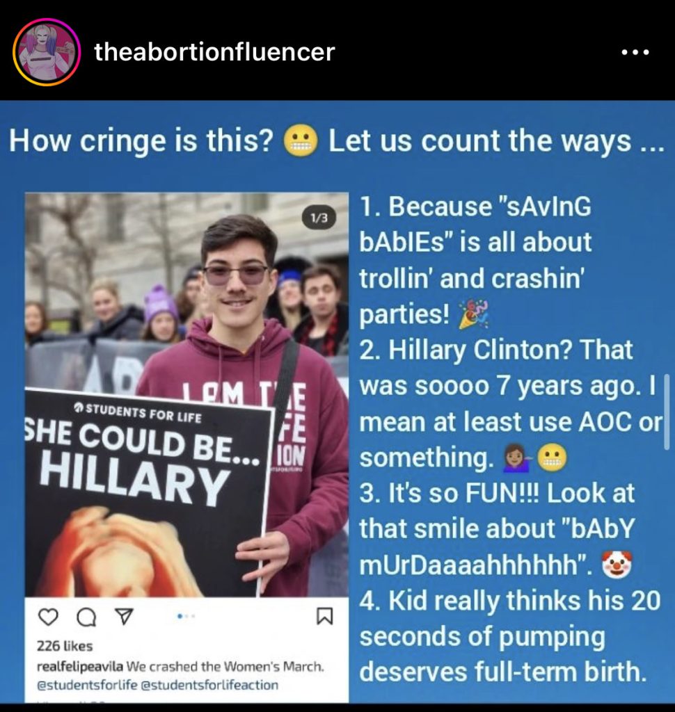 Luckett made a post making a sexual remark about a college student